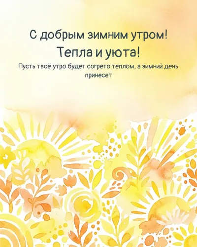 С добрым зимним утром! Тепла и уюта! — morning bright 15